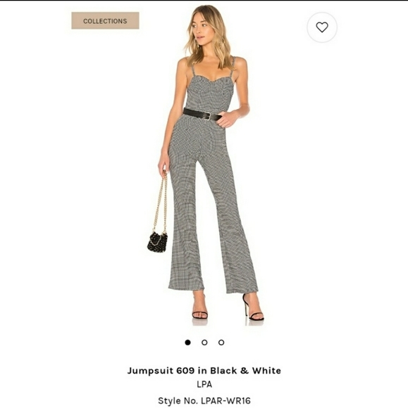 🖤🤍LPA JUMPSUIT 609 Houndstooth - Picture 6 of 9